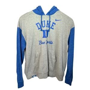 Nike Womens Duke blue devils long sleeve T shirt hoodie. Size L